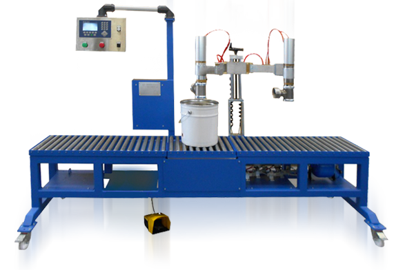 Envasadoras semiautomáticas por peso en cubos, baldes y bidones de productos viscosos Envasadoras semiautomáticas por peso en cubos, baldes y bidones de productos viscosos