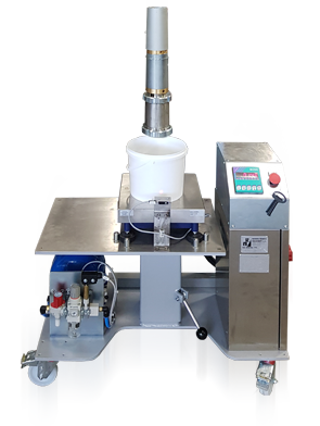Envasadoras semiautomáticas por peso en cubos, baldes y bidones de productos viscosos Envasadoras semiautomáticas por peso en cubos, baldes y bidones de productos viscosos